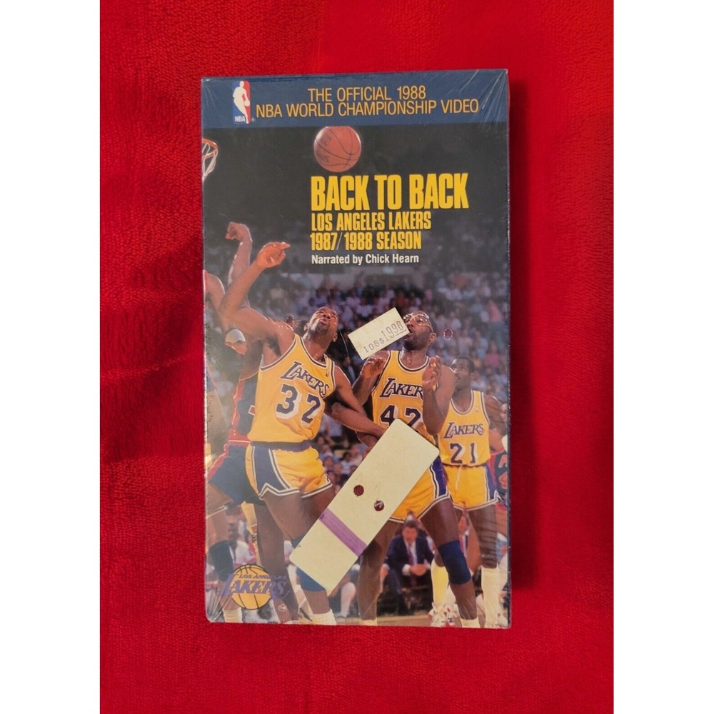 Back to Back: Los Angeles Lakers 1987-88 Championship Season VHS Sealed w/Stamps